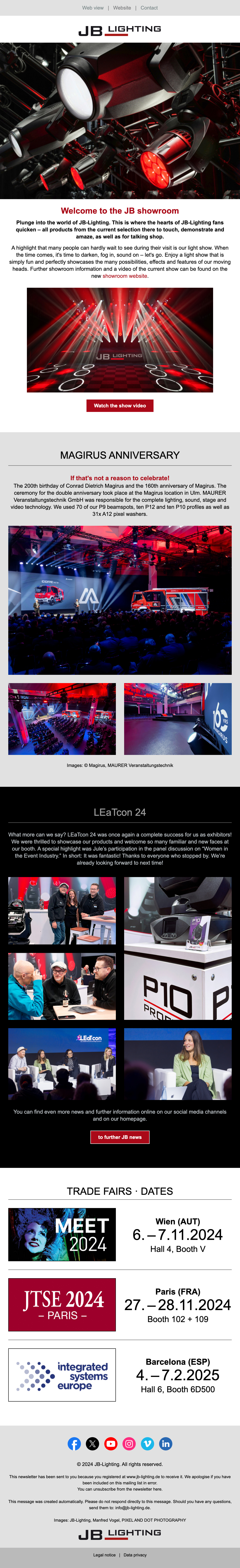 Newsletter JB-Lighting