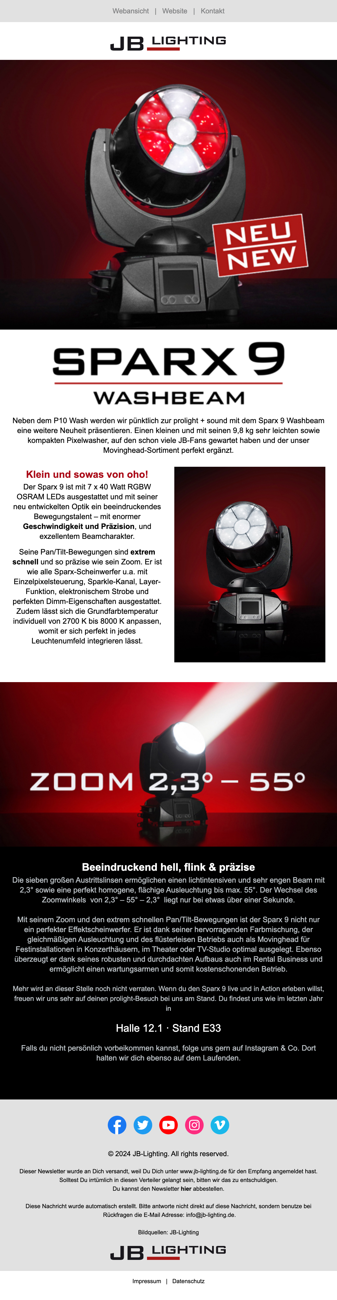 Newsletter JB-Lighting