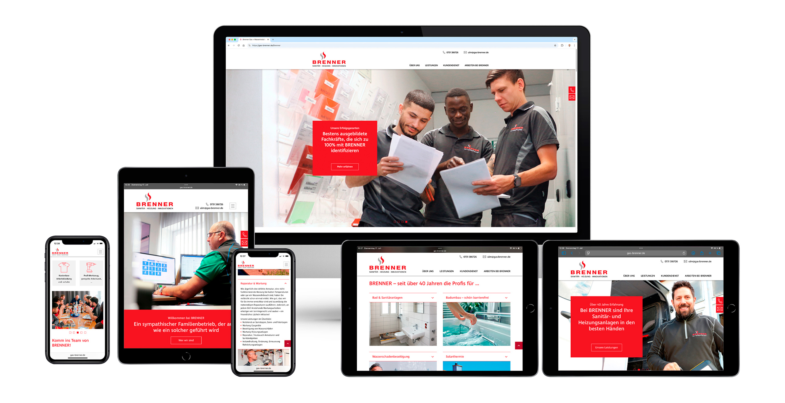 Webseite Gas-Brenner